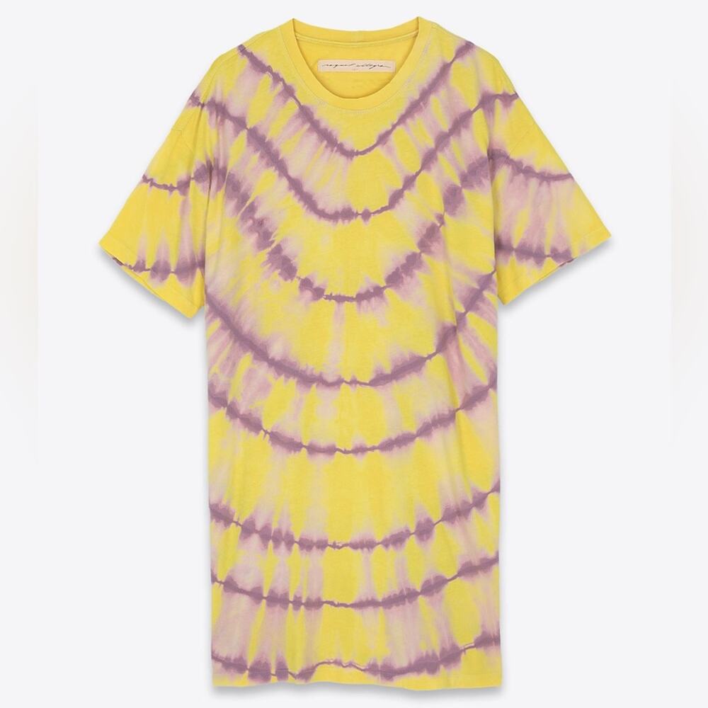 Raquel Allegra T-Shirt Dress in Acid Light Tie Dye